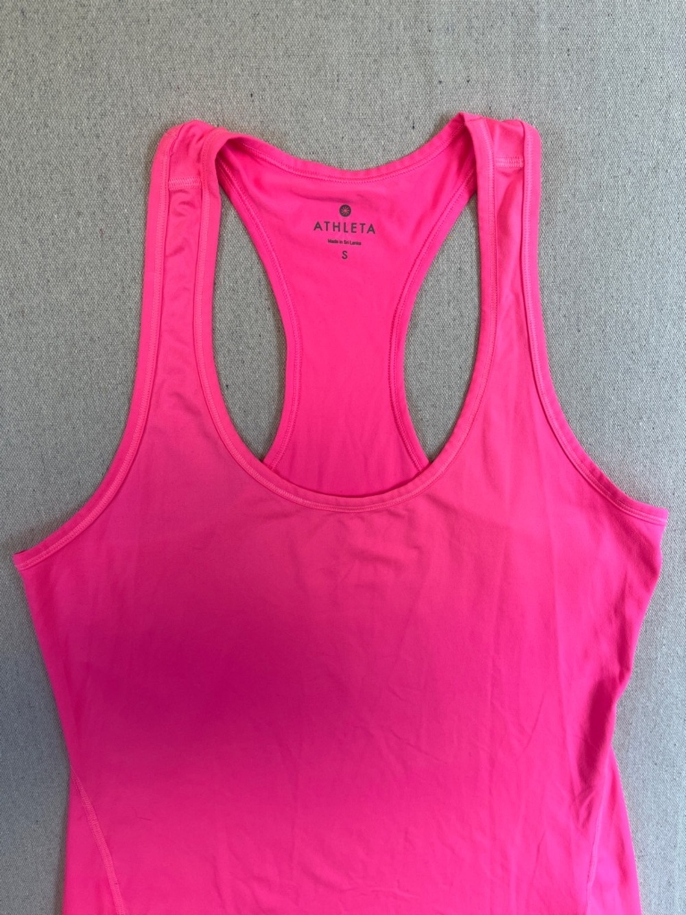Athleta Neon Pink Racerback Performance Tank - Picture 3 of 12